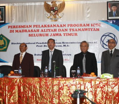 Peresmian Program ICT Untuk Madrasah Tingkat Menengah Se Jawa Timur Oleh Prof. Dr. Nur Syam 2012